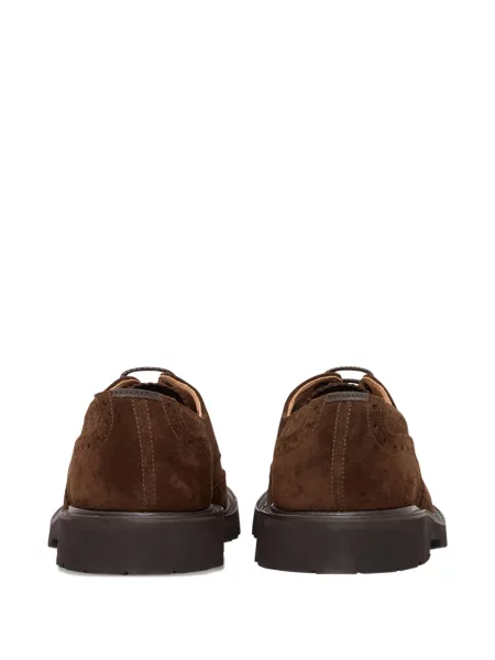 Brogues Tricker's cu șireturi din dantelă maro