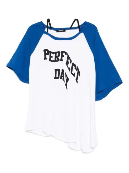 Tricou Undercover scurt alb