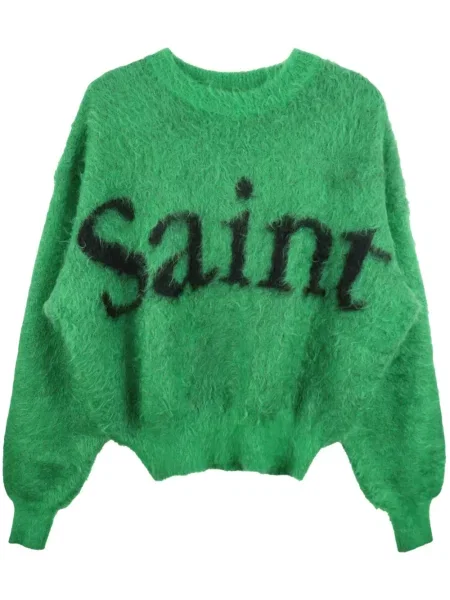 Pulover Saint Mxxxxxx de mohair verde
