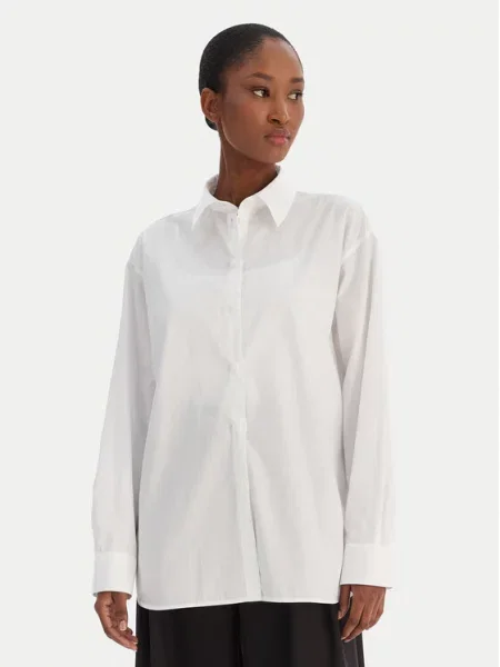 Calvin Klein Jeans Srajca Aop Logo Perfect bela