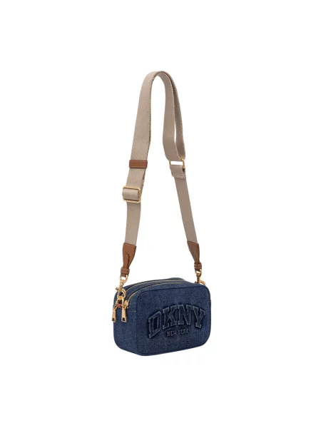 DKNY torebka crossbody jeansowa niebieska