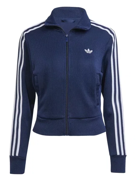 Koszulka Adidas w paski zamszowa z dekoltem w serek zielona
