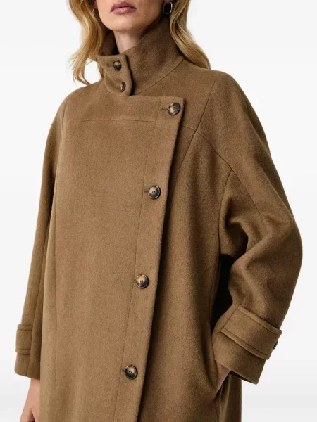 Μακρύς παλτό Trussardi καφέ