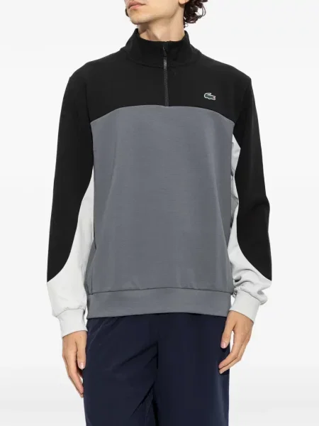 Hanorac cu fermoar Lacoste gri