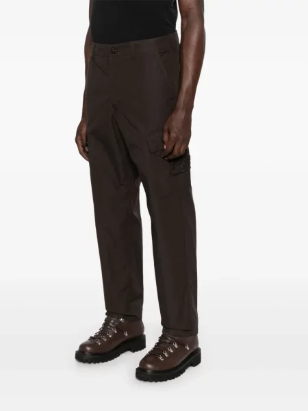 Pantaloni Stone Island cu strasuri maro