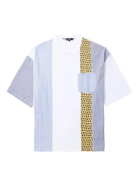 Tricou Comme Des Garçons Homme cu imagine cu model paisley alb