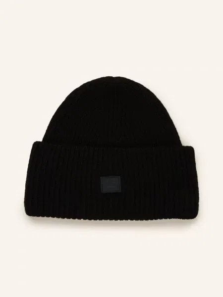 Acne Studios Czapka schwarz fioletowa