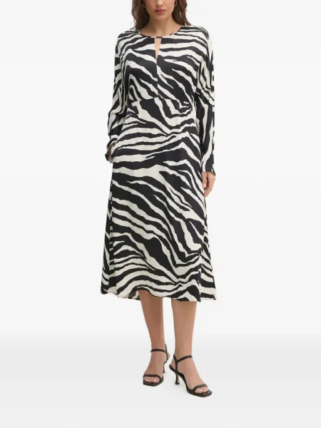 Rochie Oui cu imagine cu model zebră de costum negru