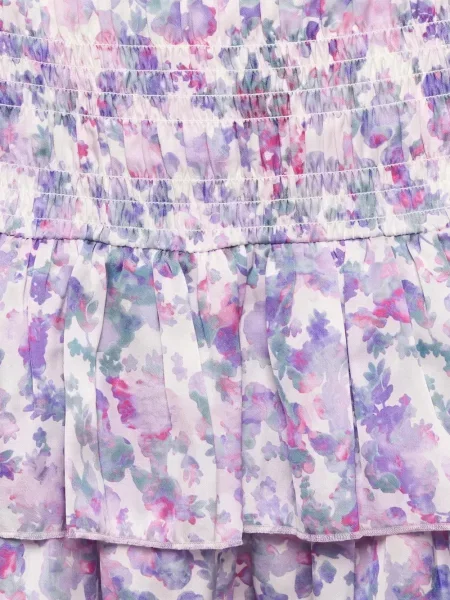 Fustă Maje cu model floral cu imagine alb