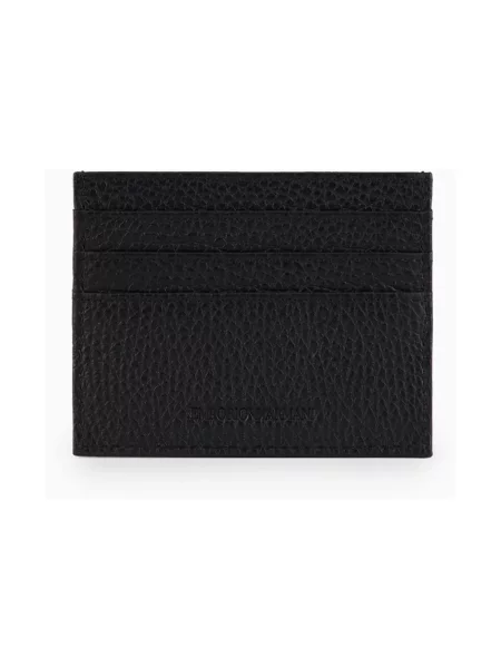 Portfel Emporio Armani skórzany czarny