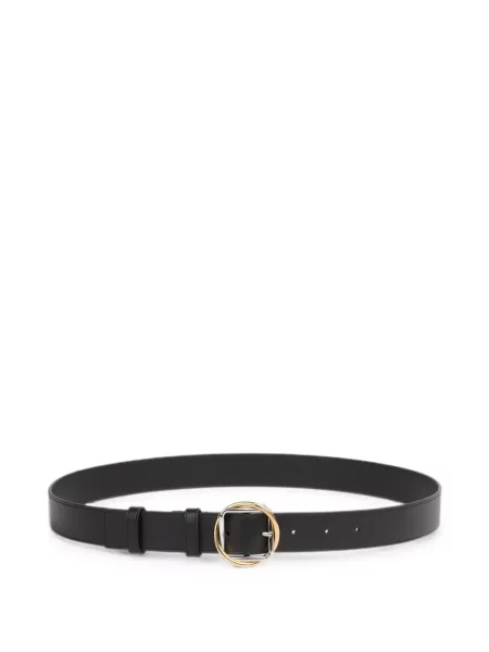 Cu centură curea Jacquemus din piele negru