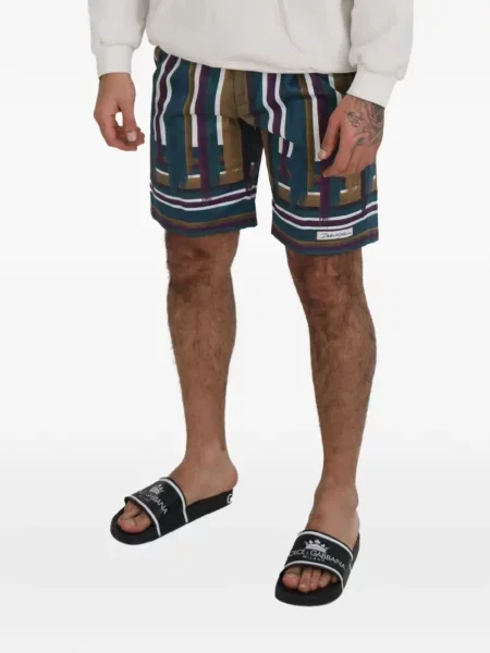 Ριγέ σορτς Dolce & Gabbana μπλε