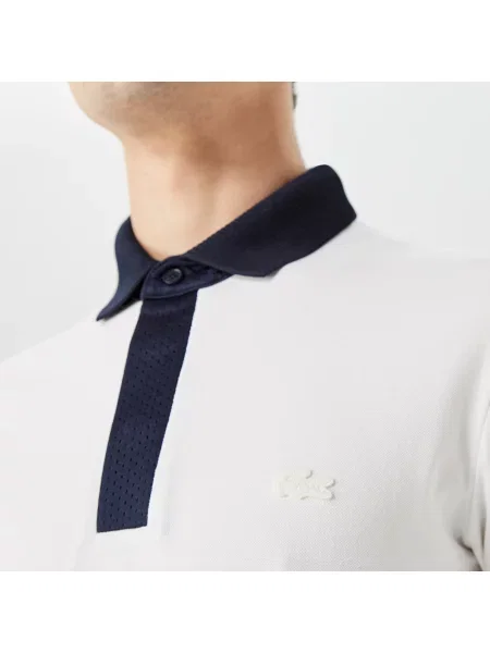 Lacoste Koszulka Polo Z Bawełny Organicznej Piqué biała