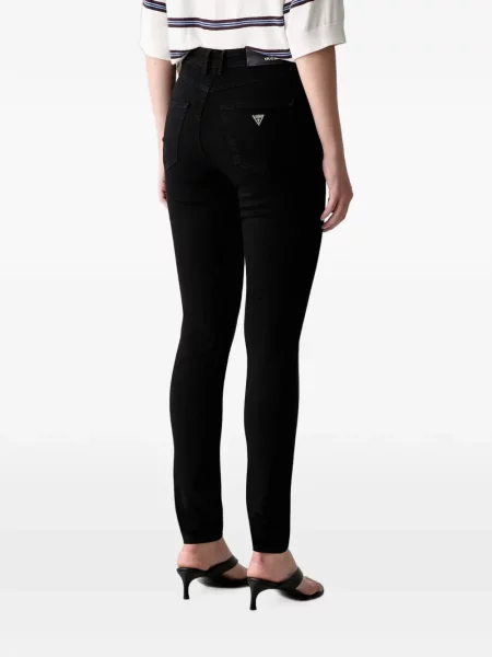 Blugi Guess cu autograf negru