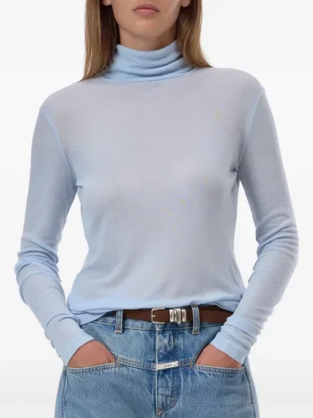 Lung tricou Closed albastru