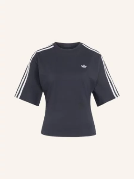 Adidas Originals Tričko S Pruhy černá bílá