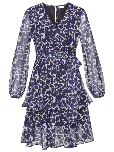 LASCANA Rochie bleumarin / negru alb