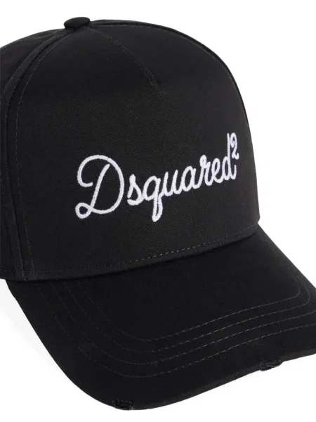 Шапка с козирки Dsquared2 черно