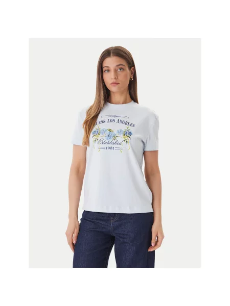 Guess T-shirt Regular Fit plava
