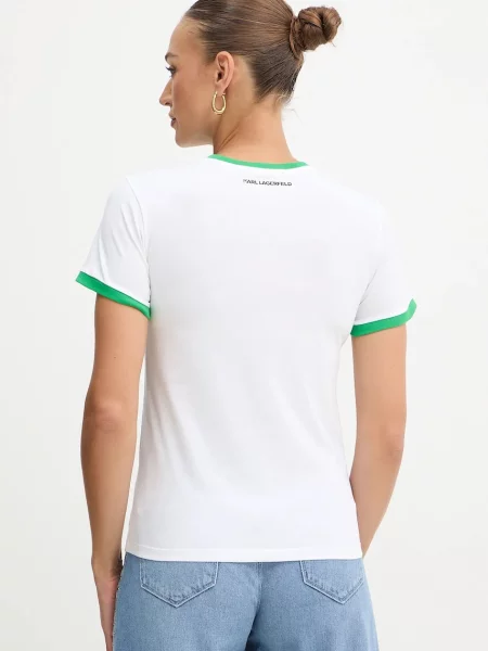 Karl Lagerfeld tricou din IKON alb