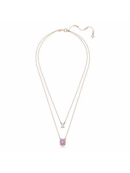 Lniany naszyjnik Swarovski żółty