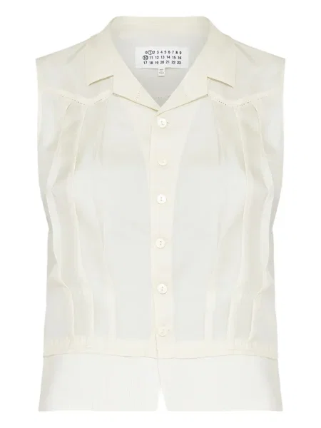 Bluză Maison Margiela fără mâneci plisată
