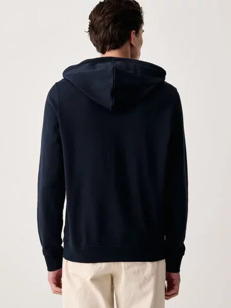 Bluza z kapturem Calvin Klein z kapturem granatowa