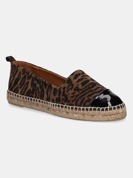 Semišové espadrilky Billi Bi hnědá