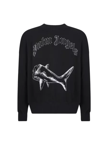 Bluza Palm Angels z okrągłym dekoltem czarna