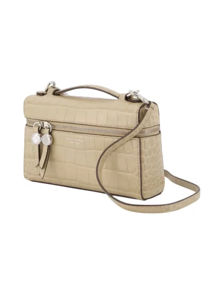 Tory Burch torebka crossbody skórzana Romy zielona