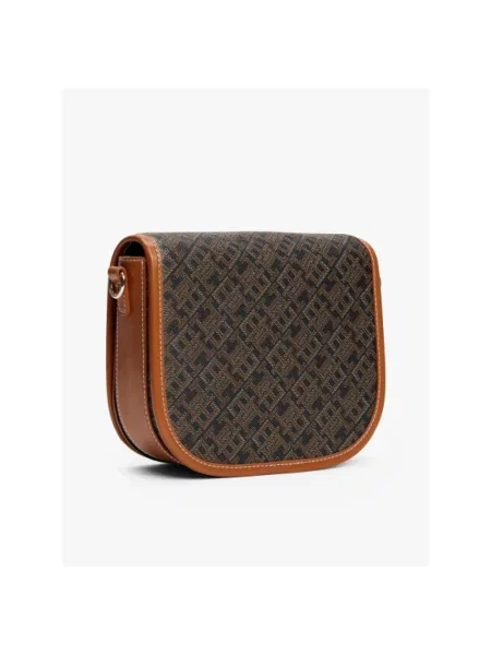 Kompaktowa torebka crossbody Tommy Hilfiger skórzana czarna