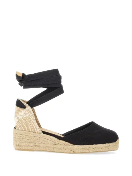 Espadrilky Castañer s vázáním černé