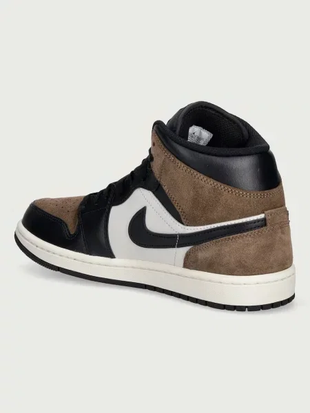 Jordan Air 1 Mid sneakersy skórzane brązowe