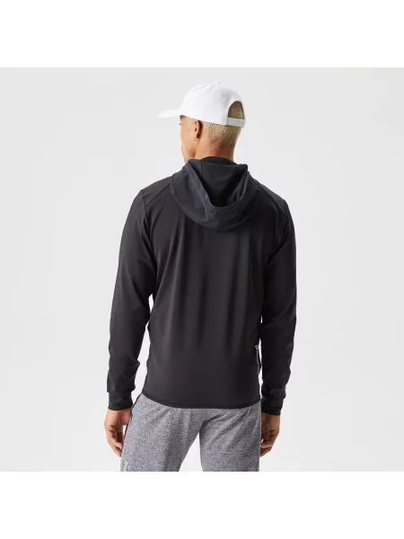 Lacoste Bluza Z Kapturem Ze Wzorem Slim Fit szara