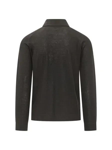 Lung tricou polo Premiata negru