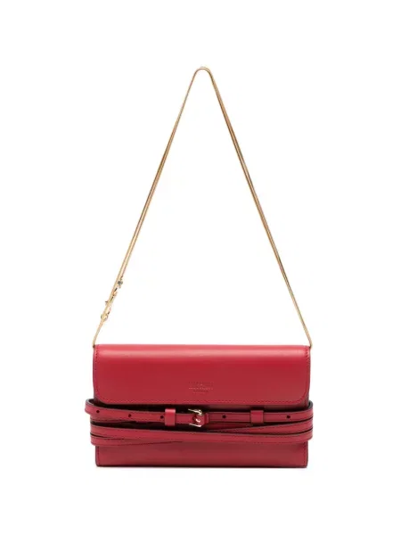 Csatos pántos nyaklánc Moschino piros