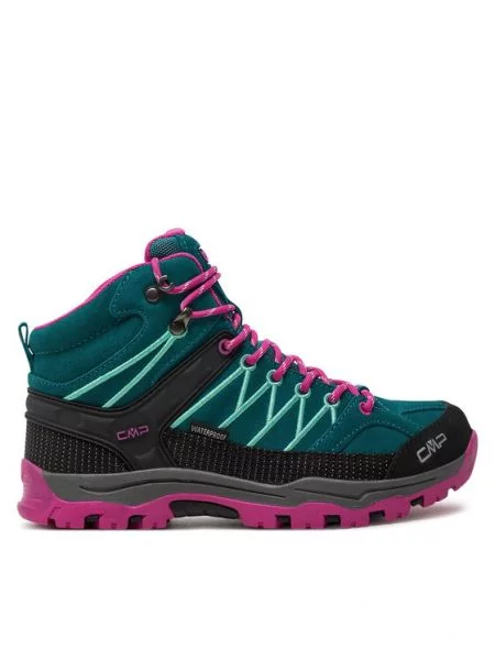Juniorská trekkingová obuv CMP Rigel Mid lake / pink fluo ružová