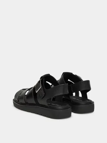 Кожаные босоножки Calvin Klein черные