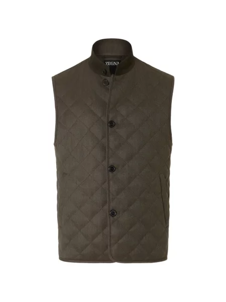 Vestă Zegna de lână verde