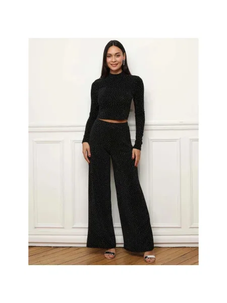 Top La Modeuse negru