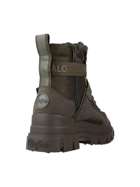Ghete Buffalo Aspha Laceup Mi Kaki verde