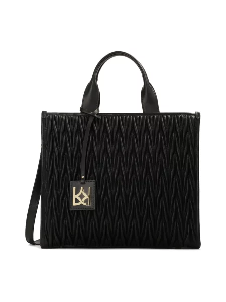 Duża torebka skórzana Kazar skórzana czarna