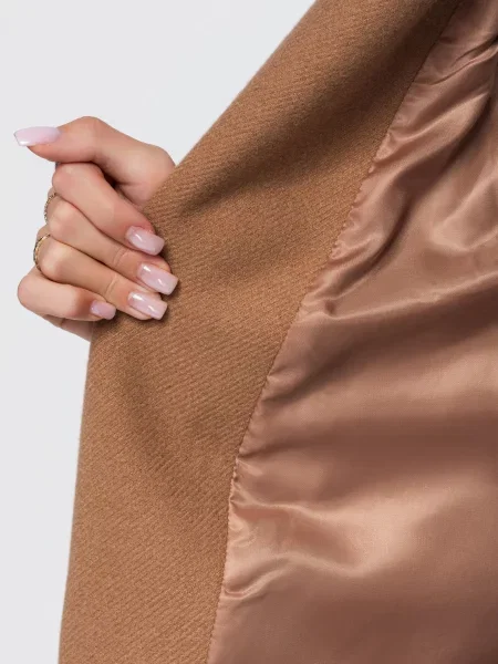 Ombre Prijelazni kaput devine dlake camel plava