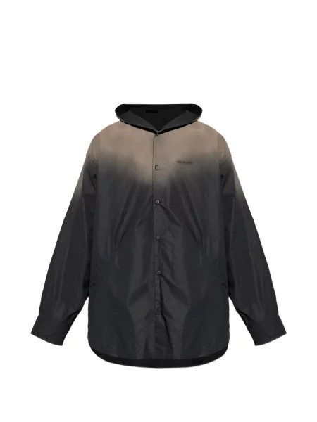 Cămașă Balenciaga cu glugă negru