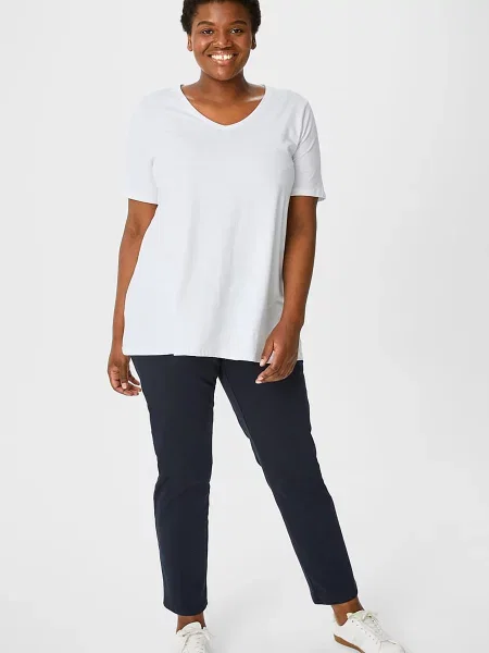 C&A Завужені джинси Темно-синій Бавовна/поліестер синій