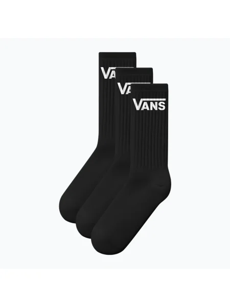 Ponožky Vans Classic Crew 3 páry rox black čierna