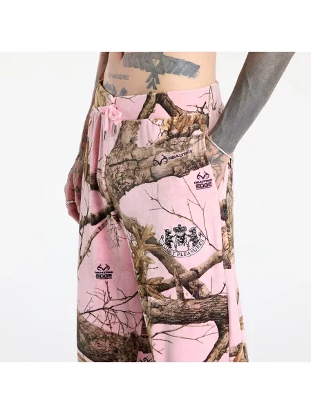 Παντελόνια PLEASURES Realtree Velour Track Pants Pink Edge L ροζ