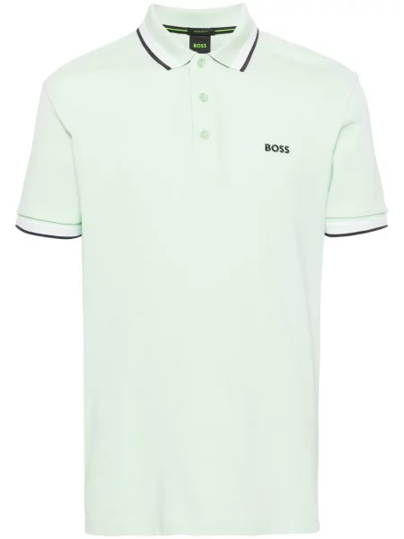 Polotričko Boss s výšivkou zelené