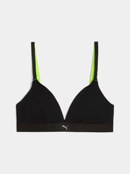 Бюстгальтер с треугольными чашками Puma черный