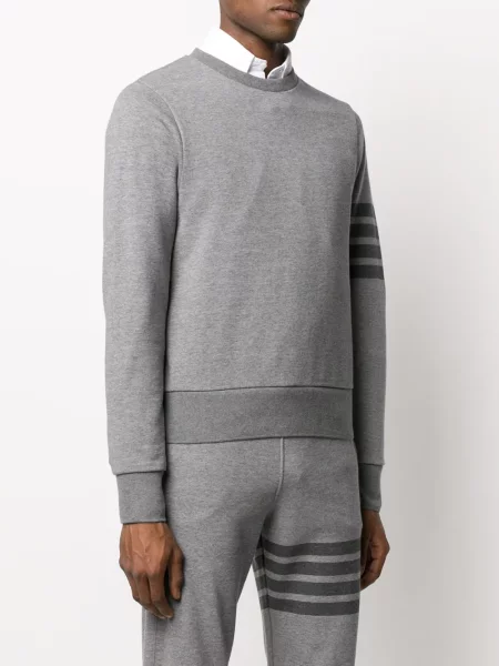 Bluza nierozpinana Thom Browne z okrągłym dekoltem szara